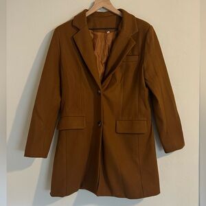Classic Brown Blazer Coat